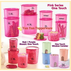 Tupperware One Touch Plastic Canister, 950ml 