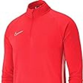 Nike Men's M NK Dry ACDMY19 DRIL TOP Long Sleeved T-Shirt, Bright Crimson/White/(White), S