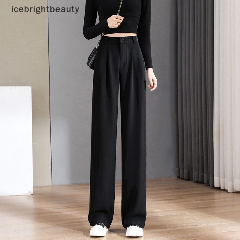 Ready Stockkorean chiffon wide leg pants high waist women casual long  trouser 9319 Prices and Specs in Singapore, 01/2024