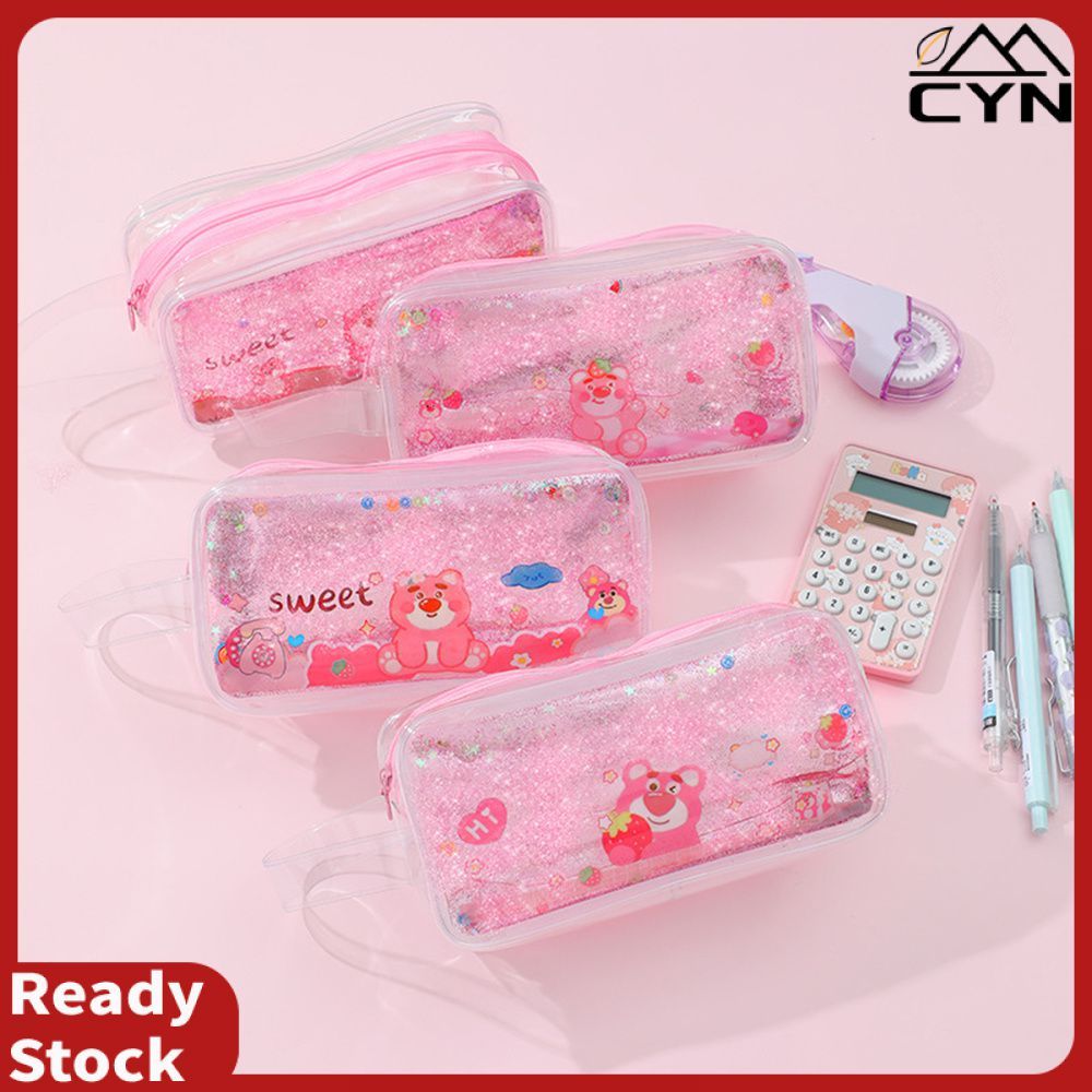 Double Layer Canvas Pencil Case Multi-functional Portable