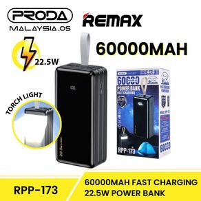 ORIGINAL REMAX 60000mAh RPP-173 Ultimate Edition Power bank LARGE CAPACITY 60000 mAh USB Power banks