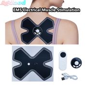 Agdoad EMS Electrical Abdominal Muscle Stimulator Exerciser Slim Trainer Body Massage Machine ABS ems Trainer fitness Weight loss Slim with Remote Control