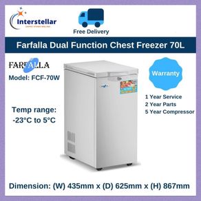 farfalla upright freezer 80l