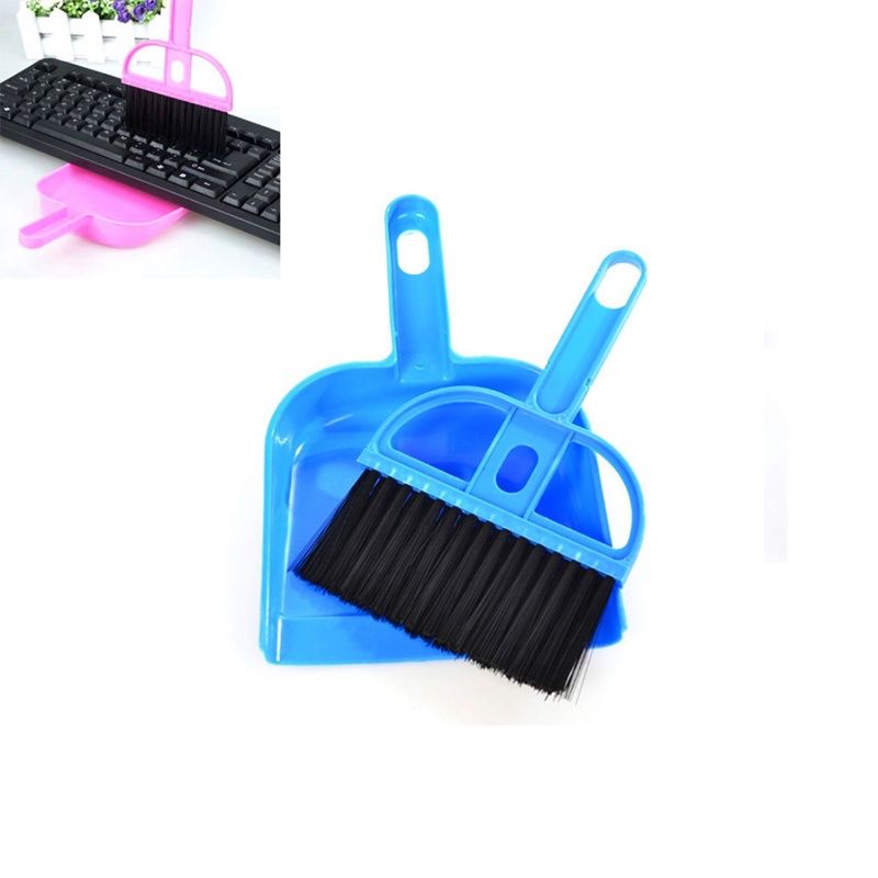 1 Set, Creative Desktop Computer Brush Keyboard Brush Mini Desktop Cleaning  Brush 2pcs/set Dustpan Small Broom Set With Scraper Brush