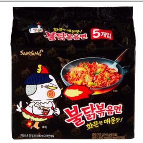 Samyang - Buldak Stir-Fried Noodle Multi , (120G X 5Ea) - [Korean mart]