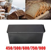 Non-Stick Bread Loaf Meatloaf Pan with Lid Iron Toast Mold Kitchen Bakeware