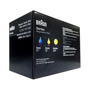 Original👍Germany Braun Men's Shaver Accessories CCR4Cleaning Solution4Box Set Official Authentic Products 9QPI