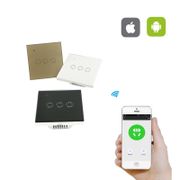 OPWT-001 1/2/3 Gang Wifi touch wall Switch  wifi wall switch Smart home remote control switch Support Alexa,Google home