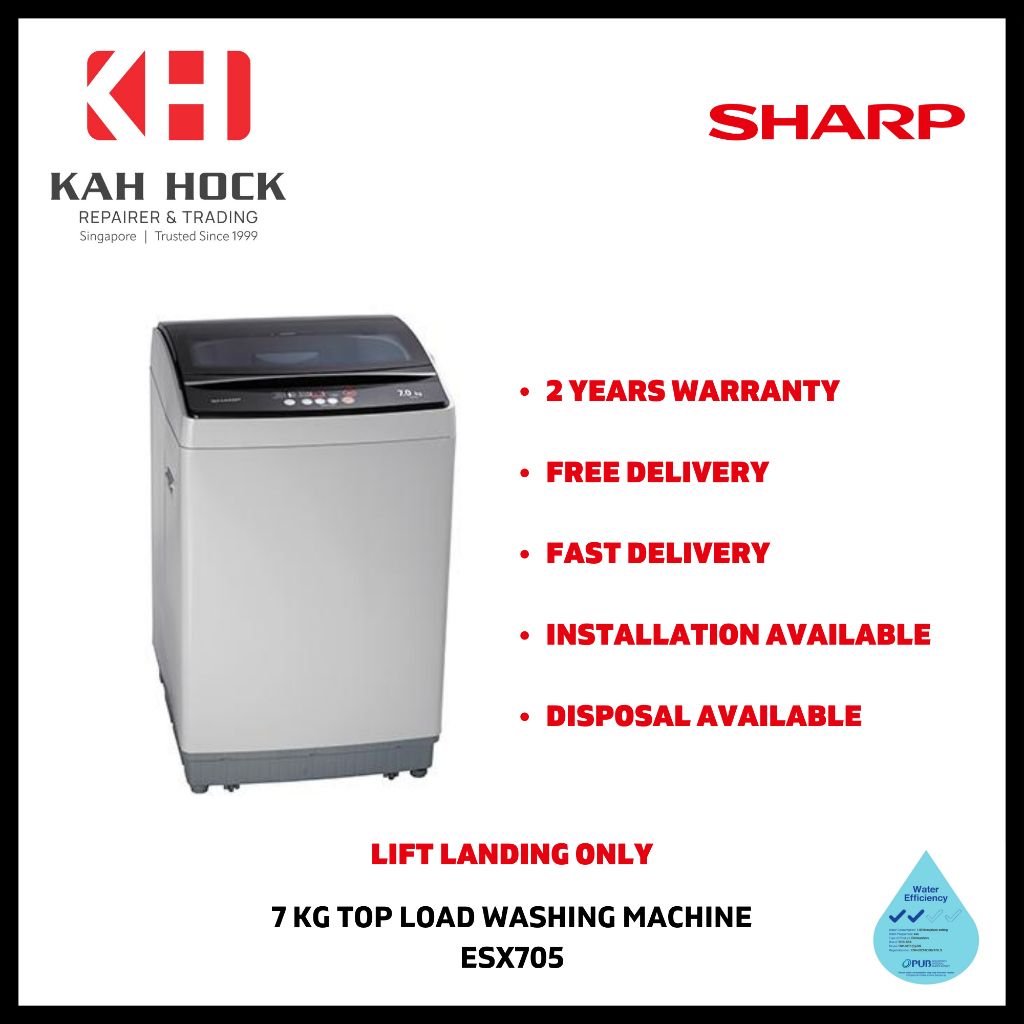 sharp washing machine esx705 7kg