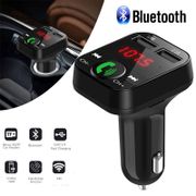 FM Transmitter Wireless Bluetooth Handsfree Kit Audio Aux Modulator LCD MP3 Player 2.1A Dual USB Charger Car Electronics