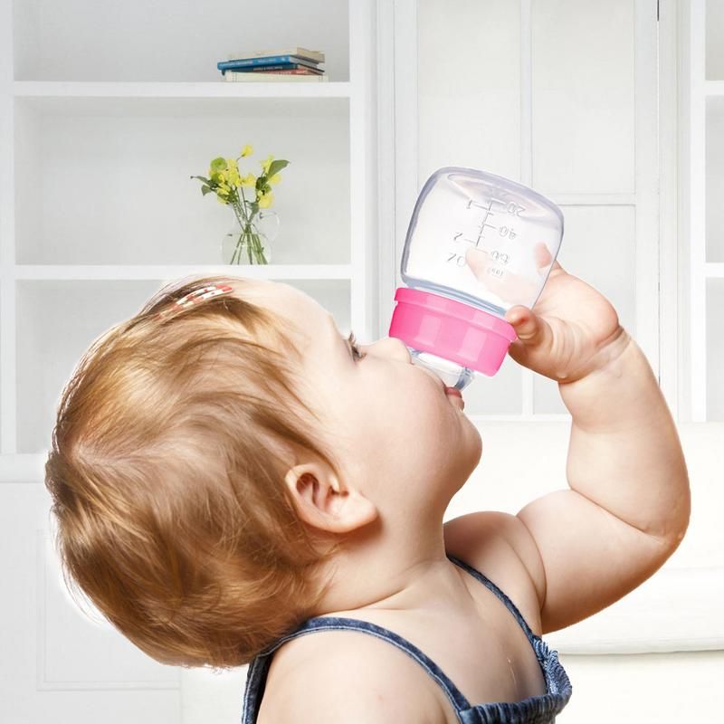 Silica Gel Feeding Kids Toddler Newborn Baby Drink Cups Water Bottles Kids  Drinking Sippy A Cup with Straw Copo Infantil Drinker