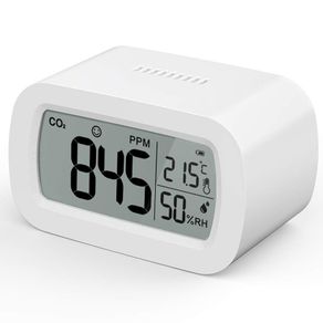 A13 Indoor CO2 Monitor, Carbon Dioxide Detector, Air Quality Monitor, Dual-Channel NDIR Sensor for Office, Home and Car