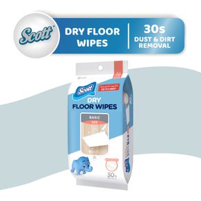 [Bundle of 3] Scott Dry / Wet Floor Wipes (30 sheets)