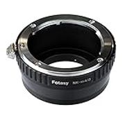 Fotasy Manual Nikon Lens to M43 Adapter, F Mount MFT Converter, fit Olympus E-PL8 E-PL9 E-M1 E-M5 E-M10 I II III E-PM2 E-PM1 Pen-F E-M1X/ Panasonic G7 G9 GF8 GH5 GX7 GX8 GX9 GX85 GX80 GX850 G90 G91