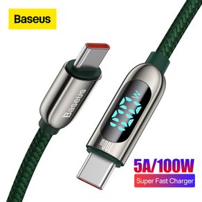 Baseus 5A USB Type C Cable For Huawei Samsung USB C Type-C Cable Fast Charging