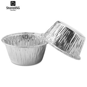 150 Pcs Aluminum Foil Cupcake Cups Ramekin Muffin Baking Cups, Disposable Muffin Liners, Ramekin Holders Cups, Aluminum