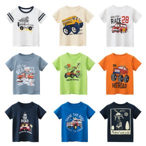 Kids Cartoon Tops Summer Tee T-Shirt Baby Boys Girls Short Sleeve Cotton Shirt