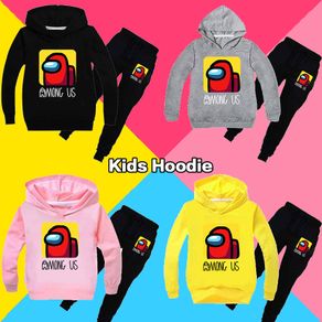 Ready Stocks New Game Among Us Cartoon Clothes Children Hoodies Boys Long Sleeve Girls Hoodie Kids Clothing 2-15Y