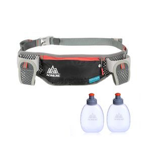 AONIJIE Running Hydration Waist Pack With Two Water Bottle 170ml Bag Belt Bottle Phone Holder Waterproof Jogging