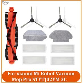 Replacement Main Side Brush Vacuum Cleaner Main Side Brush Main Side Brush Mop Cloth for  Mi Robot Vacuum-Mop Pro STYTJ02YM 3C