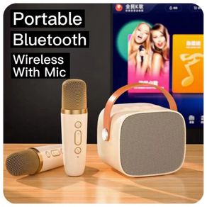 Bluetooth Wireless Portable Speaker Multi-function Karaoke Microphone Music MP3 Player Karaoke Machine For Kids Adults Home