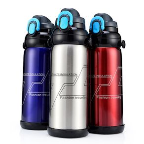 800 Ml And 1000 Ml Large Capacity Double Wall Vacuum Thermos Outdoor Travel  Car Water Bottle With Cup Lid - Buy 800 Ml And 1000 Ml Large Capacity  Double Wall Vacuum Thermos