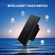 Tuya Wifi Rf 433mhz Touch Wall Switch Light No Neutral Wire And Neutral Wire 1/2/3/4 Gang Tmall Genie Smart Life App Works With Amazon Alexa Google Home Remote Control FUTURE