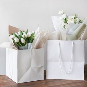 5Pcs Waterproof Kraft Paper Bags for Flower Arrangement