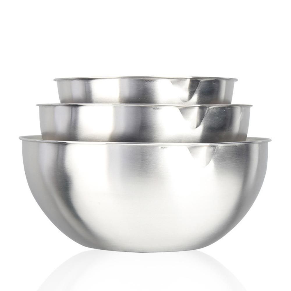 6 Pieces Stainless Steel Mixing Bowls 70Ml Diameter Metal Nesting Bowls  Better Breader Shaker Bowl with Colorful Airtight Lids Non-Slip Bottoms