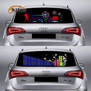 LED Car Windshield Sound Activated Equalizer Car Neon EL Light Music Rhythm Flash Lamp Sticker Styling With Control Box