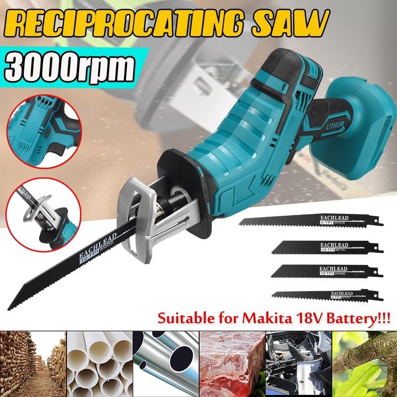 20V Cordless Reciprocating Saw Variable Speed 3000SPM Handheld Electric Saw  with 2.0Ah Battery Fast Charger 6-inch Saw Blade - AliExpress