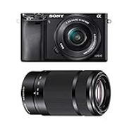 Sony Alpha a6000 Mirrorless Camera w/ 16-50mm + 55-210mm Power Zoom Lenses