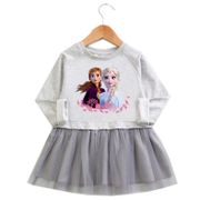 Girl Dress Summer Kids Clothes Princess Frozen Anna Elsa Print Dresses Cosplay Costume Party Birthday Children Clothing