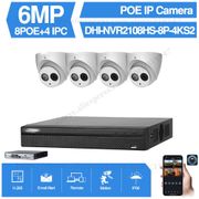 Dahua 6MP 8+4 Security CCTV Camera Kit With NVR2108HS-8P-4KS2 IP Camera IPC-HDBW4631C-A P2P Surveillance System Easy To Install