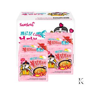 [Korean food] Samyang Carbonara Spicy Chicken Noodles Bag ramen 130g (4EA)