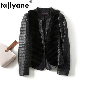 Tajiyane Genuine Leather Jacket Women Autumn Winter Real Sheepskin Leather  Jackets for Women 2023 White Leather Coat Biker Coats