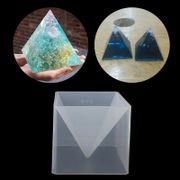 Super Pyramid Silicone Mould Resin Craft Jewelry Crystal Mold With Plastic Frame  Dried Flower Resin Decorative DIY Hand Crafts
