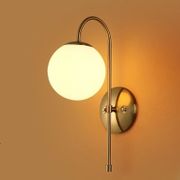 Nordic Creative Designer Studio Wall Light Art Simply Glass Dining Room Hotel Bedroom Light Fixtures Free Shipping
