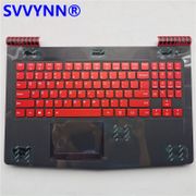 New For Lenovo Legion Y520 R720 Upper Case Palmrest Cover With Red US Backlight Keyboard Touchpad SD interface 5CB0Q41204