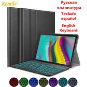 Russian Spanish Keyboard Case for Samsung Galaxy Tab S5e 10.5 2019 SM-T720 SM-T725 Slim Stand Cover For Tab S5E T720 10.5 Case