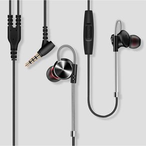 QKZ Earphone Universal Metal In-ear  Earphone 3.5mm Phone with Mic Laptop Gaming Earphone Earbuds