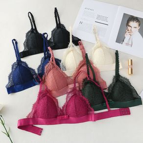 Lace Bras For Women Sexy Push Up Bra Thin Bralette Comfort