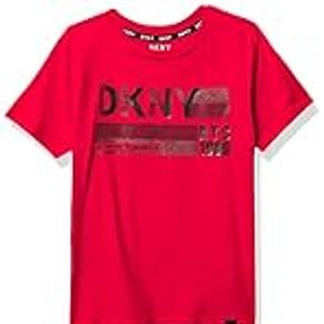 DKNY Boys' SS T-Shirts, RED, S(8)