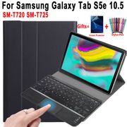 Case for Samsung Galaxy Tab S5e 10.5 SM-T720 SM-T725 with Touchpad Keyboard Detachable Bluetooth Trackpad Leather Cover Shell