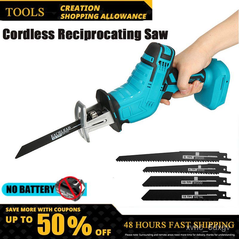 20V Cordless Reciprocating Saw Variable Speed 3000SPM Handheld Electric Saw  with 2.0Ah Battery Fast Charger 6-inch Saw Blade - AliExpress