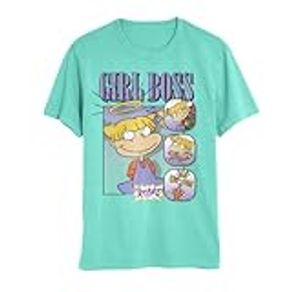 Nickelodeon Rugrats Girl Boss Angelica Pickles Mens and Womens Short Sleeve T-Shirt (Mint, Medium)