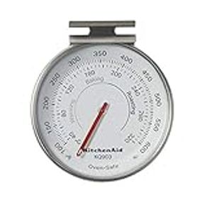 KitchenAid KQ903 3-in Dial Oven/Appliance Thermometer, TEMPERATURE RANGE: 100F to 600F, Stainless Steel