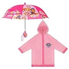 Nickelodeon Paw Patrol Slicker and Umbrella Rainwear Set, Little Girls Ages 2-7, Pink