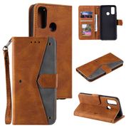 Casing Samsung Galaxy Note 20 Ultra A03 A82 A33 A53 A73 5G Color Splicing Flip Leather Wallet Phone Case Cover with Card Slots
