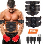 Wireless EMS Muscle Stimulator Toner ABS Abdominal Hip Trainer Weight Loss Fitness Shaping Electric Body Slimming Massager